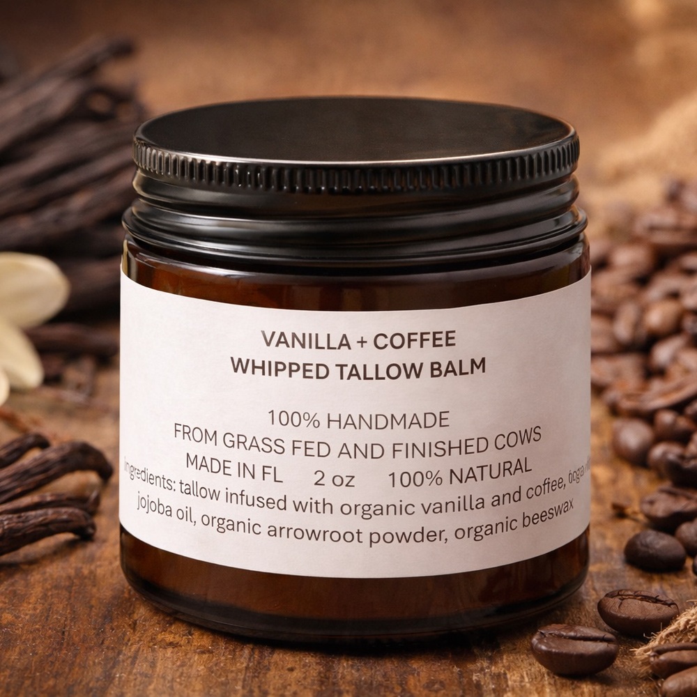 Vanilla Coffee Whipped Tallow Balm - Brown